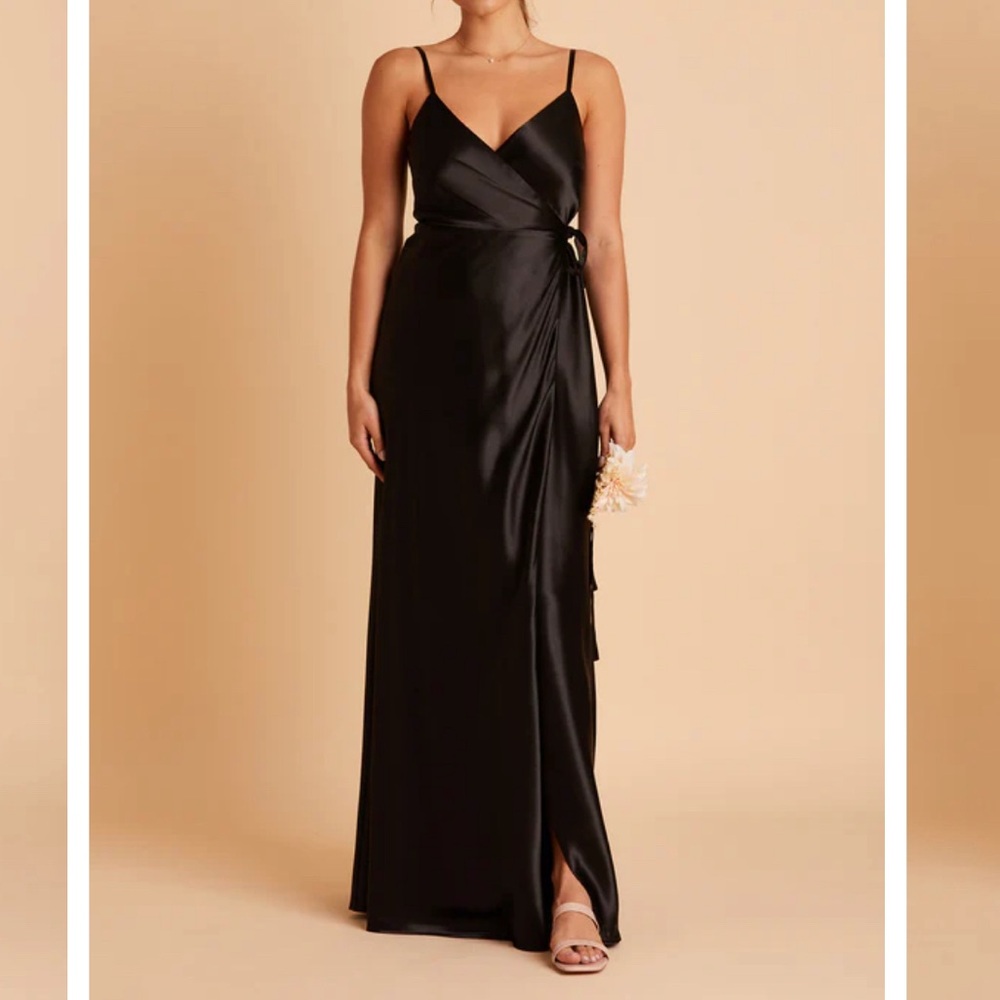 Birdy Grey Cindy Black Satin Dress